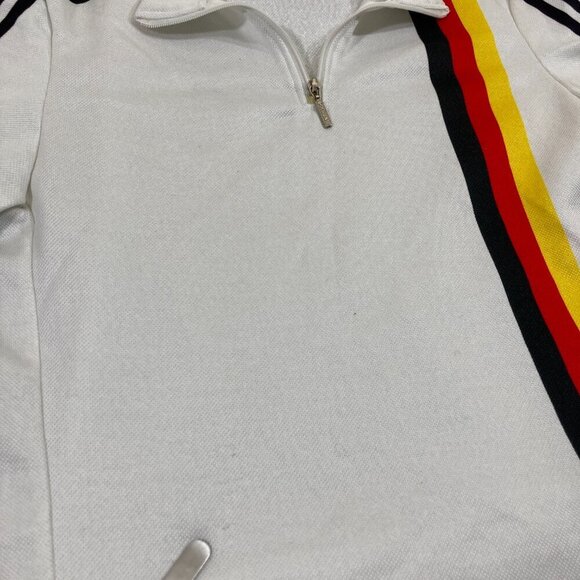 Vintage Descente Cycling Jersey Germany Size Small 1/4 Zip Pullover Striped - Picture 3 of 10